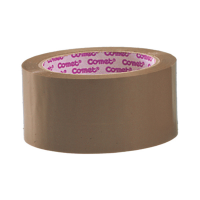 Nastro adesivo - 5 cm x 66 mt - PPL - avana - conf. 6 pezzi - Comet - 72530-00002-70 - 379221 - DMwebShop