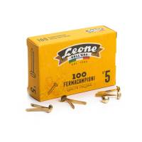 Fermacampioni ottonati - lunghezza 25 mm - n. 5 - Leone - scatola 100 pezzi - conf. 10 pezzi - Leone dell'era - FC5 - 8007979001153 - DMwebShop