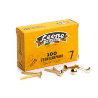 Fermacampioni ottonati - lunghezza 31 mm - n. 7 - Leone - scatola 100 pezzi - conf. 10 pezzi - Leone dell'era - FC7 - 8007979001177 - DMwebShop