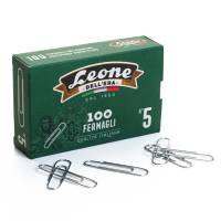Fermagli zincati - n. 5 - 4,9 cm - Leone - conf. 100 pezzi - conf. 10 pezzi - Leone Dell'era - FZ5 - 8007979000507 - DMwebShop