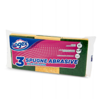 Spugna biuso - giallo-verde - conf. 3 pezzi - Logex Professional - 835LX - 8003350508785 - DMwebShop