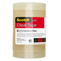 Nastro adesivo 508 - 1,9 cm x 66 mt - trasparente - torre 8 rotoli - Scotch - 7100336194 - 4001895919909 - DMwebShop