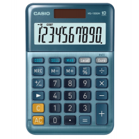Calcolatrice da tavolo - MS-100EM - 10 cifre - blu - Casio - MS-100EM-W-EP - 4549526609923 - DMwebShop