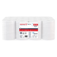 Asciugamani in rotolo Centrefeed - 2 veli - 18 gr - Ø 14,5 cm - 20,9 cm x 77 mt - 218 strappi - bianco - pacco 12 rotoli - Papernet - 400760 - 8024929090500 - DMwebShop