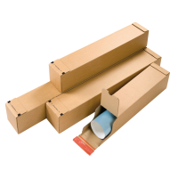 Tubo postale CP 072 - doppio strip - 86 x 10,8 x 10,8 cm - cartone ondulato - conf. 10 pezzi - Colompac - CP072.06 - 4033657720607 - DMwebShop