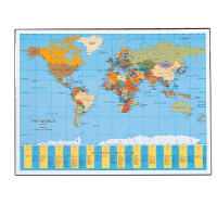 Sottomano Geographic Planisfero - 40 x 53 cm - Laufer - Lebez 45350