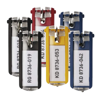 Portachiavi Key Clip - colori assortiti - conf. 6 pezzi - Durable - 1957-00 - 4005546104003 - DMwebShop