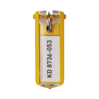 Portachiavi Key Clip - giallo - conf. 6 pezzi - Durable 1957-04