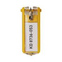 Portachiavi Key Clip - giallo - conf. 6 pezzi - Durable - 1957-04 - 4005546103822 - DMwebShop