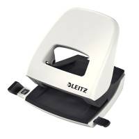 Perforatore 5008 New NeXXt WOW - passo 8 cm - massimo 30 fogli - 2 fori - bianco perla - Leitz - 50081201 - 4002432395941 - DMwebShop