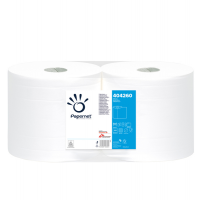Bobina asciugatutto Special - 2 veli - microgoffrata - 18 gr - Ø 25 cm - 25,7 cm x 191 mt - bianco - conf. 2 rotoli - Papernet 404260