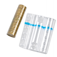 Blister portamonete - 10 cent - fascia blu - sacchetto da 100 blister - Iternet 8003TRBC