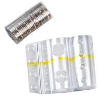 Blister portamonete - 1 euro - fascia gialla - sacchetto da 100 blister - Iternet 8006TRBC