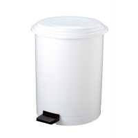 Pattumiera a pedale Ruf - Ø 44,5 cm - altezza 54 cm - 40 lt - bianco - Medial International - 906140 - 8033433773045 - DMwebShop