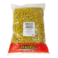 Elastici - gomma gialla - Ø 6 cm - sacco da 1 kg - Markin - Y525G060X15 - 8007047005083 - DMwebShop