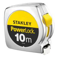 Flessometro PowerLock - 10 mt - metallo - Stanley - M33442 - 3253560334420 - DMwebShop