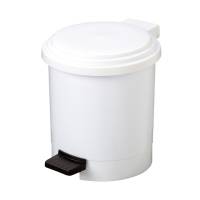 Pattumiera a pedale Ruf - PPL - 6 lt - Ø 30 cm - altezza 27 cm - bianco - Medial International - 906106 - 8033433773014 - DMwebShop