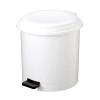 Pattumiera a pedale Ruf - Ø 36 cm - altezza 34 cm - 12 lt - bianco - Medial International - 906112 - 8033433773021 - DMwebShop