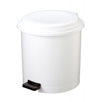 Pattumiera a pedale Ruf - Ø 36 cm - altezza 34 cm - 12 lt - bianco - Medial International - 906112 - 8033433773021 - DMwebShop