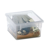 Contenitore multiuso Light Box S/2 - 17,8 x 20,4 x 10 cm - 2,5 lt - plastica - trasparente - Terry 1001970