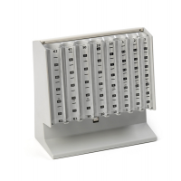 Distributore manuale di monete Eurocoin - 25 x 10,4 x 17 cm - grigio chiaro - Holenburg 3430