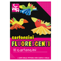 Cartelli fluo - senza scritte - 35 x 50 cm - 260 gr - colori assortiti - conf. 10 pezzi - Cwr - 334 - 8004957005356 - DMwebShop