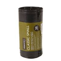 Sacchi per rifiuti Classic Small - 50 x 60 cm - 30 lt - 10 micron - nero rotolo da 20 sacchetti - Perfetto - 0359 - 8000957035904 - DMwebShop