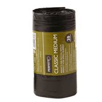 Sacchi per rifiuti Classic Small - 55 x 70 cm - 45 lt - 10 micron - nero rotolo da 20 sacchetti - Perfetto - 0357 - 8000957035706 - DMwebShop