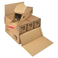 Scatola CP 181 per bottiglie - modulabile per 3-6 bottiglie - 37,5 x 36 x 25 cm - conf. 15 pezzi - Colompac - CP 181.006 - DMwebShop