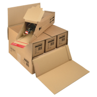 Scatola CP 181 per bottiglie - modulabile per 3-6 bottiglie - 37,5 x 36 x 25 cm - conf. 15 pezzi - Colompac - CP 181.006 - DMwebShop