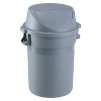 Bidone Maxipush diametro 55,5 cm altezza 78 cm PPL 80 lt grigio Medial 114125 - 8866