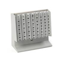 Distributore manuale di monete Eurocoin 25x10 - 4x17 cm grigio chiaro - 8728