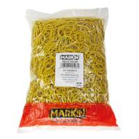 Elastici diametro 12 cm 1 kg gomma giallo Markin Y525G120X17 - 2336