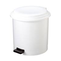 Pattumiera a pedale Ruf diametro 27 cm altezza 34 cm 12 lt bianco Medial 906112 - 8849
