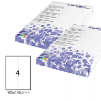 Etichetta adesiva - permanente - 105 x 148,5 mm - 4 etichette per foglio - bianco - conf. 100 fogli A4 - Starline - X210ODC519 - 8025133013866 - DMwebShop