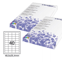 Etichetta adesiva - in carta - permanente - 48,5 x 25,4 mm - 40 etichette per foglio - bianco - conf. 100 fogli A4 - Starline - X210ODC553 - 8025133024459 - DMwebShop