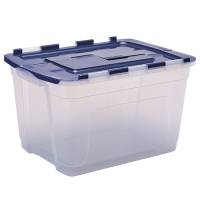 Contenitore multiuso 43 x 59 x 35 cm - 55 lt - PP - con coperchio a cerniera blu - trasparente - Fellowes - Bankers Box - 100135775 - DMwebShop