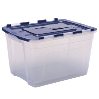 Contenitore multiuso 43 x 59 x 35 cm - 55 lt - PP - con coperchio a cerniera blu - trasparente - Fellowes - Bankers Box - 100135775 - DMwebShop