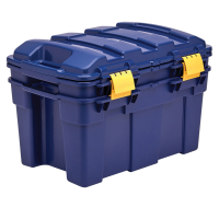 Baule multiuso 39 x 59 x 33 cm - 40 lt - PP - con coperchio - blu-giallo - Fellowes - Bankers Box - 100135776 - DMwebShop