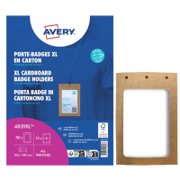 Portabadge A6 - in cartoncino plastificato - laser-inkjet - 105 x 148 mm - Conf. 50 pezzi - Avery - 4839XL - 5014702150807 - DMwebShop