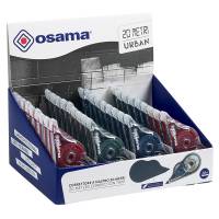 Correttore a nastro 20 metri - 5 mm x 20 mt - involucro colori assortiti Urban - conf. 36 pezzi - Osama - OW 84040233 - 8059484040226 - DMwebShop