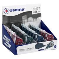 Correttore a nastro 20 metri - 5 mm x 20 mt - involucro colori assortiti Urban - conf. 36 pezzi - Osama - OW 84040233 - 8059484040226 - DMwebShop