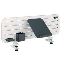 Pannello forato grande - per scrivanie compatte Sit-Stand - con supporto PC-Smartphone, portapenne e gancio - 80 x 25 x 0,8 cm - gri gio chiaro - Leitz - 65490000 - 4002432138456 - DMwebShop