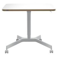 Scrivania Compatta pneumatica Sit Stand mobile 80 x 60 x 75 cm bianco - 1041