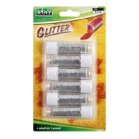 Porporina glitter - 2 gr - argento - conf. 6 tubi - Lebez - 5134-AG - 8007509513422 - DMwebShop