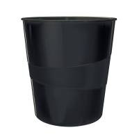 Cestino gettacarte Recycle altezza 32,4 cm diametro 29 cm 15 lt nero Leitz - 1279