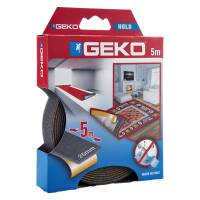Nastro adesivo antiscivolo HOLD per tappeti e moquette 2,5 cm x 5 mt antracite Geko - 1297