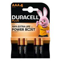 Pila Mini Stilo AAA PLUS POWERBOOST MN2400 blister 4 pezzi Duracell DU0203 - 1491