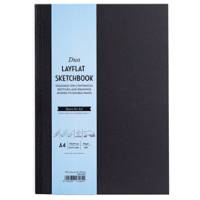 Sketchbook Duo Layflat A4,105 gr 60 pagine copertina nera Musa MU224294 - 1355