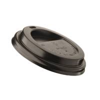 Tappo in polistirene per bicchiere da 240 ml nero Leone H0741 - 2243